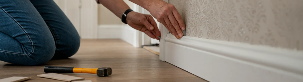 Skirting board installation
